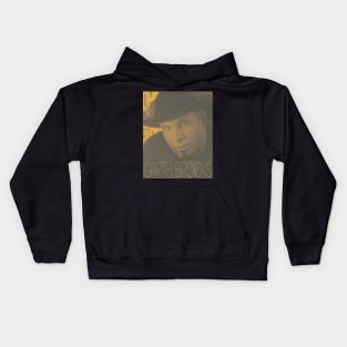 Garth Brooks Poster Kids Hoodie